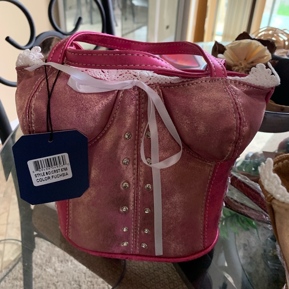 Corset Shaped Satchel Bag